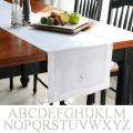 Cathys Concepts White Linen Hemstitch Table Runner