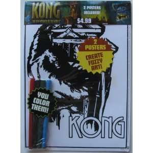  Kong 8th Wonder of the World Kong Fuzzy Art 2 Sheets 