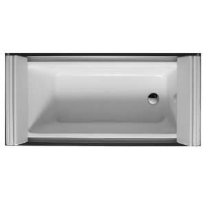   710127001_ Sundeck Bath Tub w/Air System & 1 Backrest Slope White