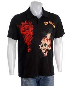 Ed Hardy Mens Skull Short sleeve Polo Shirt  