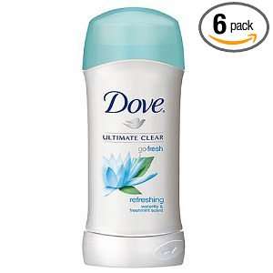 Dove go fresh Anti Perspirant & Deodorant, Ultimate Clear 2.6 oz (Pack 
