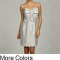 Issue New York Womens Bow accent Strapless Belted Dress 
