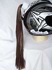   Skateboard Snowboard Helmet Ponytail Brown Works On Any Helmet