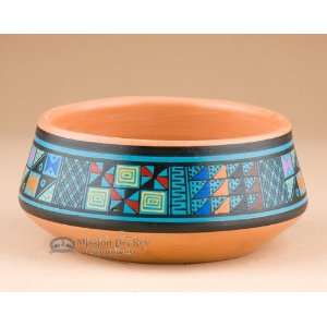 Hand Painted Pottery Bowl  Andean (p298) 