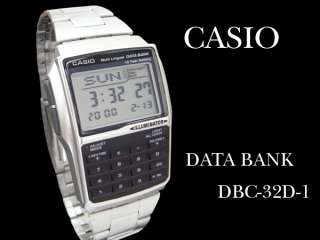 Casio Databank Mens Calculator Watch DBC32 DBC32D 1A  