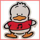 New Japan Sanrio Pekkle Duck Large Sticker UK CUTE