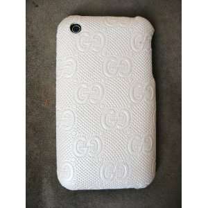  iPhone 3g 3gs Case Cover Textured White Hard Back 