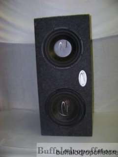 10 Dual Subwoofer Angled Speaker Box Alphasonik 30x15  