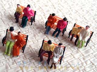 90 pcs HO scale ALL Seated People sitting figures #30P  