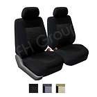 Pair Bucket Fabric Seat Covers w. Detachable Headrest A (Fits 