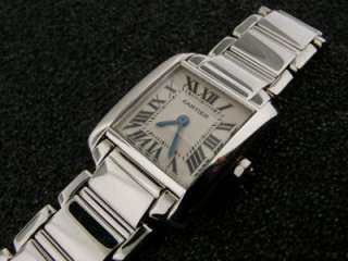 Cartier Tank Francaise 18k White Gold Ladies Watch  