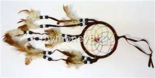   Hanging Natural Real Feather Dream Catcher Decor Traditional #D  