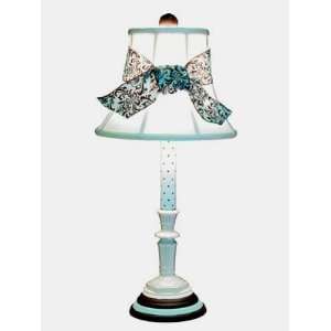  Blue Ceramic Candlestick Table Lamp
