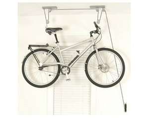 Delta Pro Ceiling Mounted Hoist bicycle Bike Hanger Saving Room Garage 