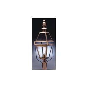 Northeast Lantern 1253 AB CIM CLR Boston 1 Light Outdoor Post Lamp in 