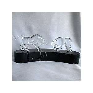    Crystal and Marble Battle of the Bull and Bear Toys & Games