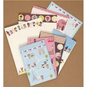    kawaii bears Letter Paper Set Eiffel Tower from Japan Toys & Games