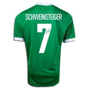 Schweinsteiger # 7 New Germany Away Green Short Sleeves Football Shirt 