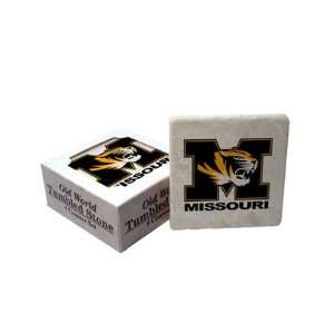 Missouri Tigers Tumbled Stone Coaster Set  Sports 