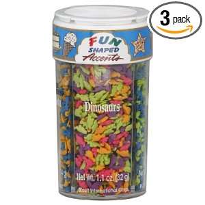 Accents Decors Sprinkles Fun Shaped, 4.4 Ounce (Pack of 3)  