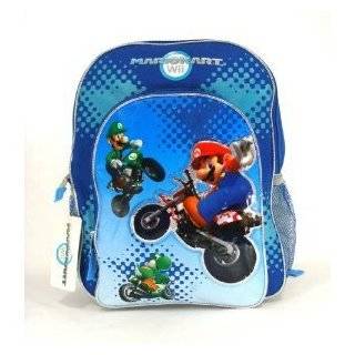  Nintendo Super Mario Bros. Wii Large School Backpack Bag 