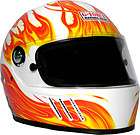 FORCE Racing Gear SA2005 Full Face Sidedraft Helmet Medium White
