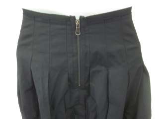 BCBG MAX AZRIA Black Pleated Bubble Skirt Sz 4  
