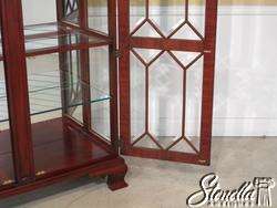 19531 HENKEL HARRIS Beveled Glass Mahogany Curio Cabinet  