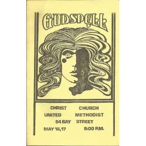  GODSPELL   A Playbill for the Christ Church United 