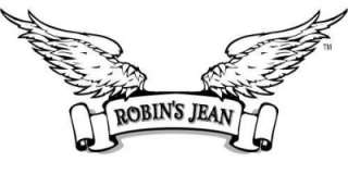 ROBINS JEAN Black Trim Denim BOOT CUT Womens Size 30  