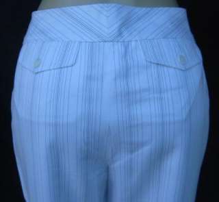 BRAND NEW Ann Taylor Striped cuffed Pants Sz 10  