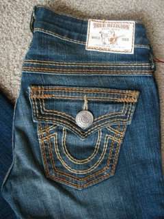 NWT True Religion Becky Big T QT Jeans Del Mar Medium  