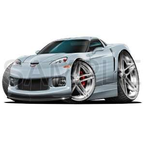  Corvette ZR1 2009 Silver 84 inch Wall Skin Graphic