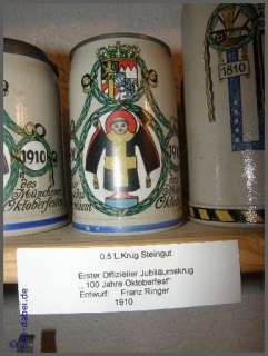 200 Jahre Oktoberfest Sammlung 930 Krüge Bierkrug Wiesn Bierkrüge 