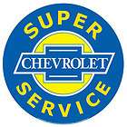 General Motors Super Chevrolet Service Garage Tin Sign