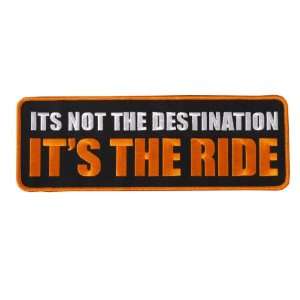  Its Not The Destination Lower Back Patch Automotive