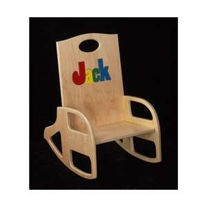  Primary Name Rocking Chair   Color Natural Toys & Games