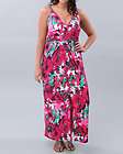 NWT BABY PHAT Watercolor Floral Maxi Dress Plus Size 2