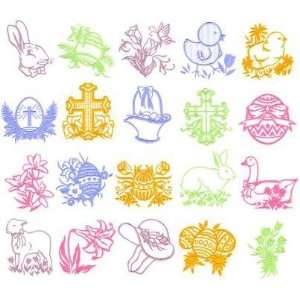    Embroidery Machine Designs CD SPRING TIME #4