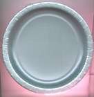 10 25 silver metallic paper dinner plate 12ct 