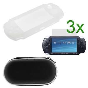   Clip for Sony PSP 3000 + 3x Clear LCD Screen Protector for Sony PSP