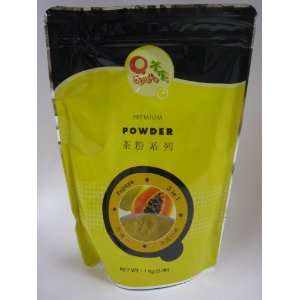 Qbubble Papaya Flavor 3 in 1 Bubble Tea Powder   2.2 Lb