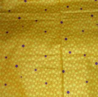 Connecting Threads Quilters Candy Yellow w/Yellow & Purple Dots 35 