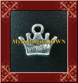 80 Tibetan Silver PRINCESS crown drops 11x13mm FC105  