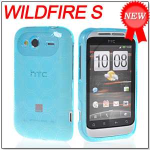   TPU SILICONE CASE COVER + SCREEN FOR HTC WILDFIRE S 2 G13 LIGHTBLUE