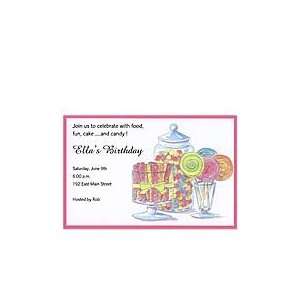 Candy Buffet Invitation Birthday Party Invitations