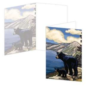  ECOeverywhere Lake Black Bears Boxed Card Set, 12 Cards 