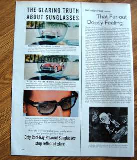 1961 Cool Ray Polaroid Sunglasses Ad  