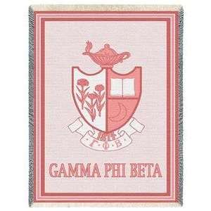  Gamma Phi Beta Afghan Blanket Throw