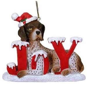  Joyful German Shorthaired Pointer Christmas Ornament